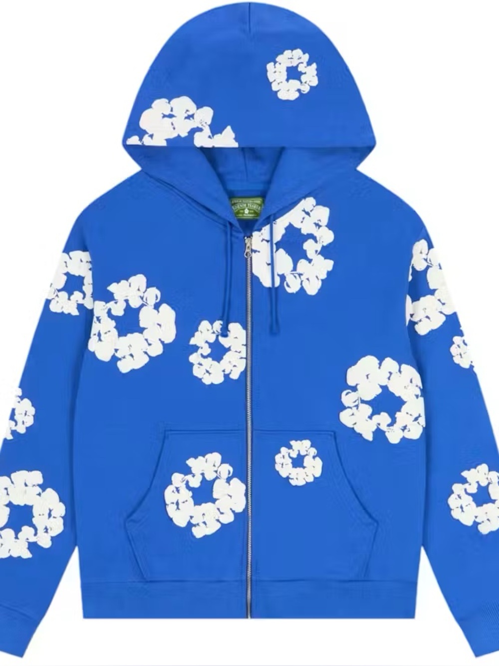 Denim Tears Cotton Wreath zip up  -  blue